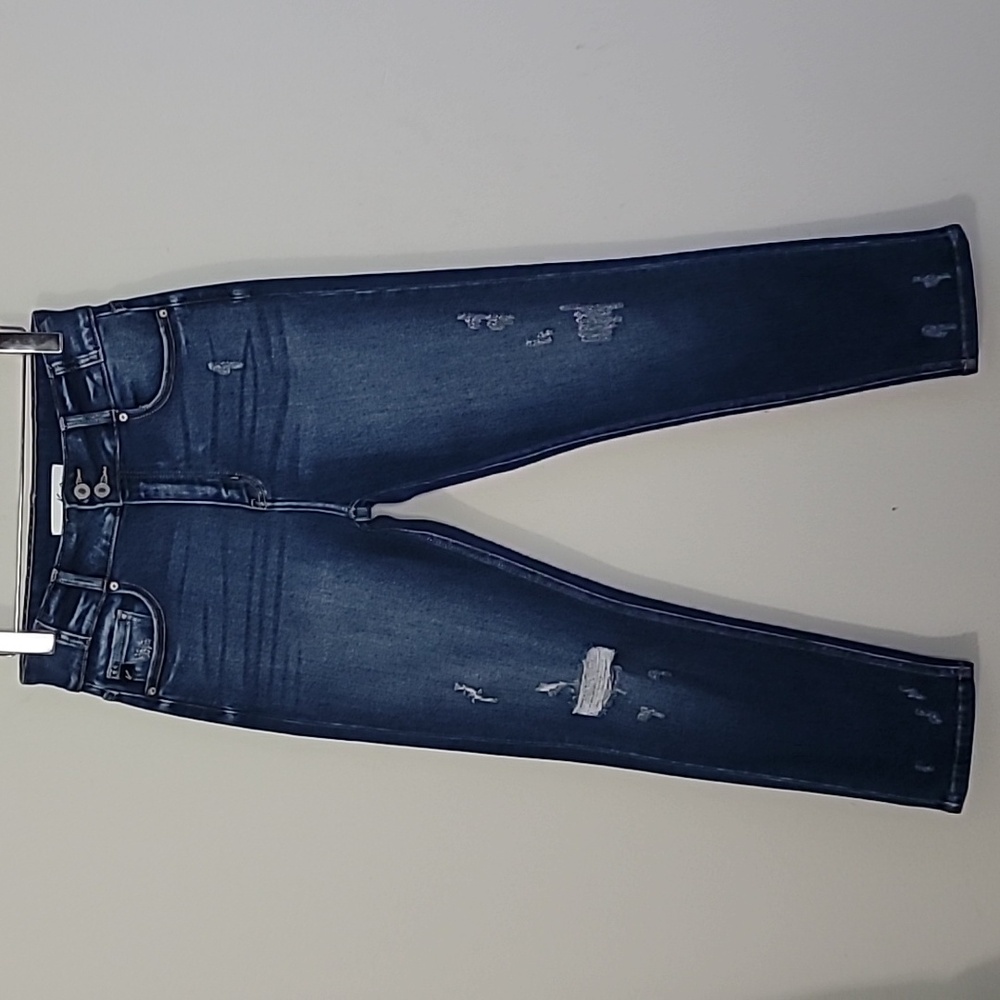 Kancan High Rise Slim Jean Sz 28 Distressed